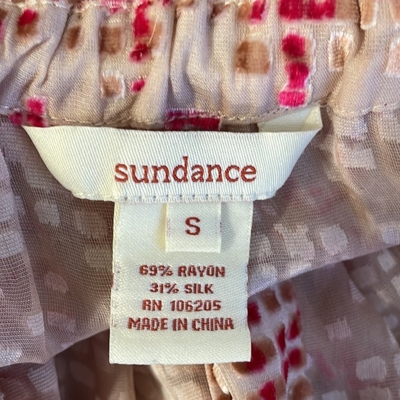 Sundance Velvet Silk Blend Chiffon Blouse - Picture 4 of 4